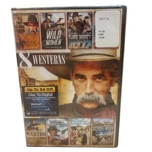 8 Movie Western Pack, Vol. 4 ~ 2012 DVD 2-Disc Set ~ Sam Elliott / Lee Van Cleef